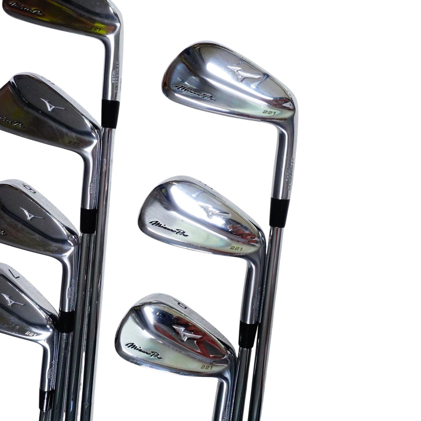 Mizuno Pro 221 Iron Set Dynamic Gold S300 Stiff Flex Steel 4-PW Very Good RH