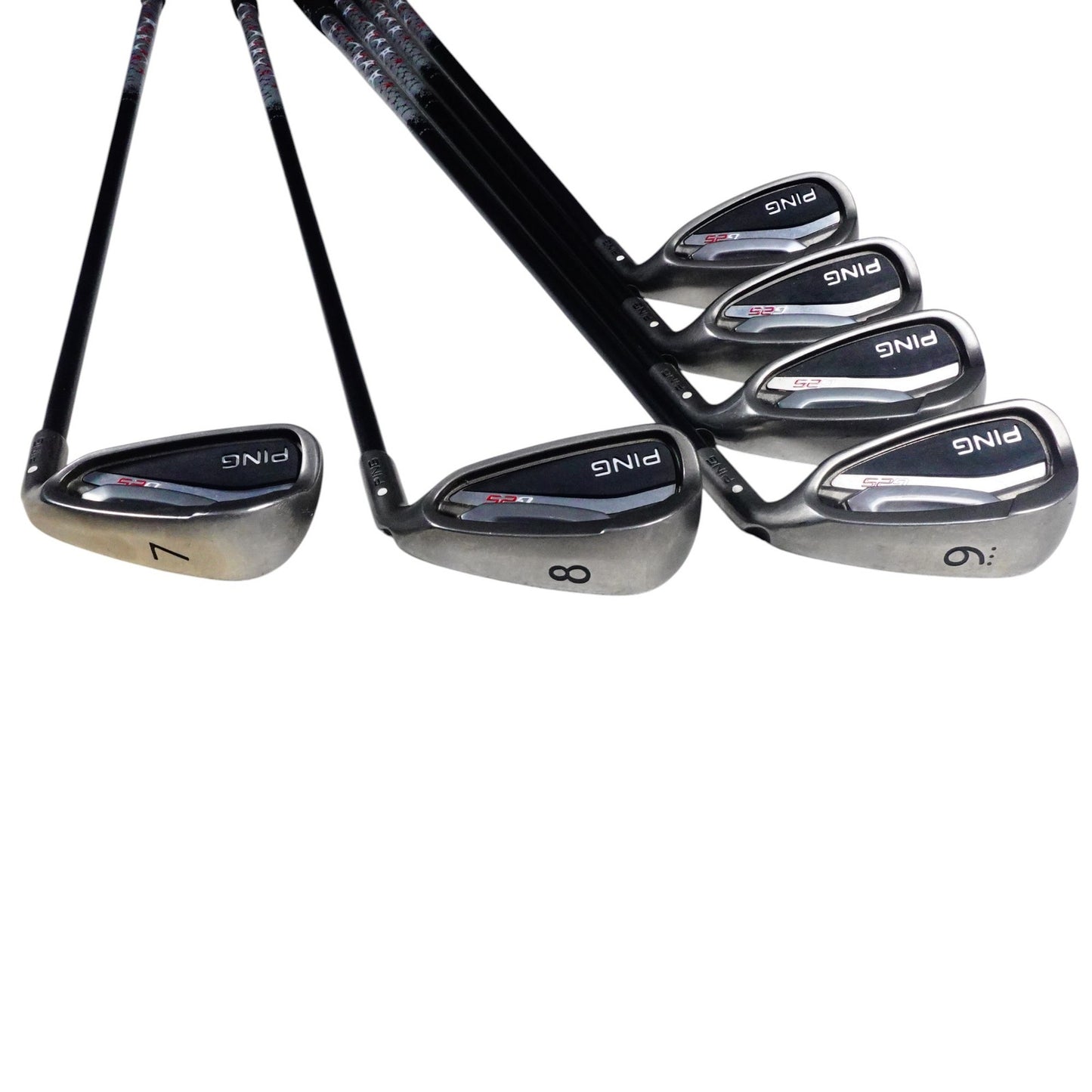 Ping G25 White Dot Iron Set TFC 189 Graphite Stiff Flex 4-PW+U+SW +1/2" RH