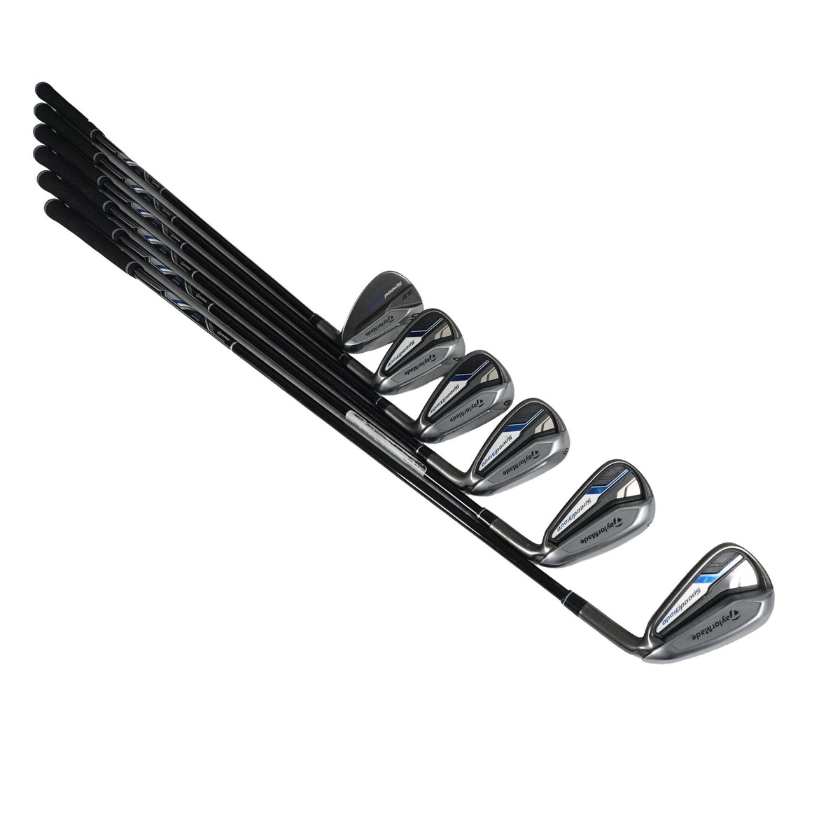 TaylorMade SpeedBlade Iron Set M Flex Senior Graphite 6-PW+SW NEW GRIPS