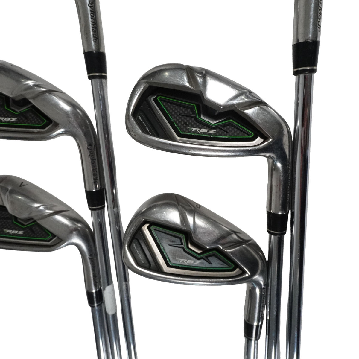 TaylorMade RocketBallZ RBZ Iron Set Regular Flex Steel 5-PW NEW GRIPS