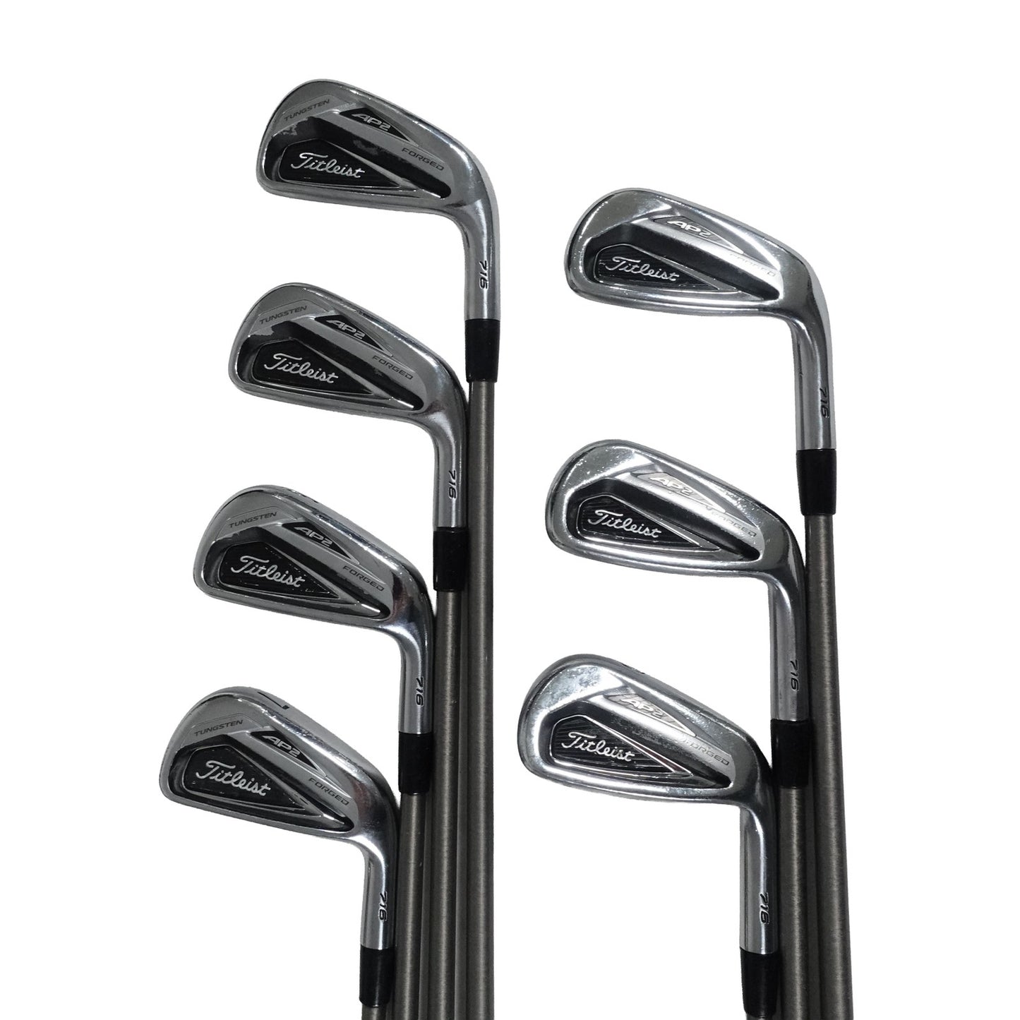 Titleist AP2 716 Iron Set SteelFiber i95 Regular Flex Graphite 4-PW RH NEW GRIPS