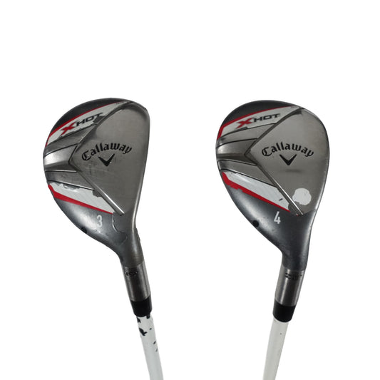 Callaway X Hot 3 4 Hybrid Set Regular Flex 60 Graphite RH NEW GRIPS