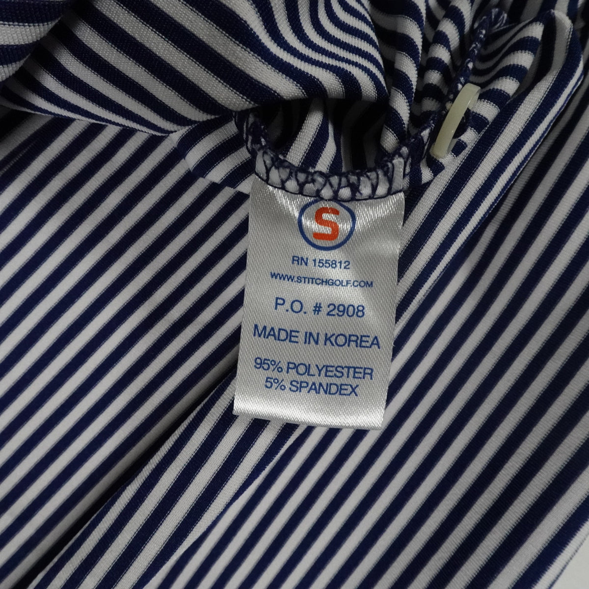 BallenIsles Stitch Performance Striped Golf Polo Shirt Men's Large