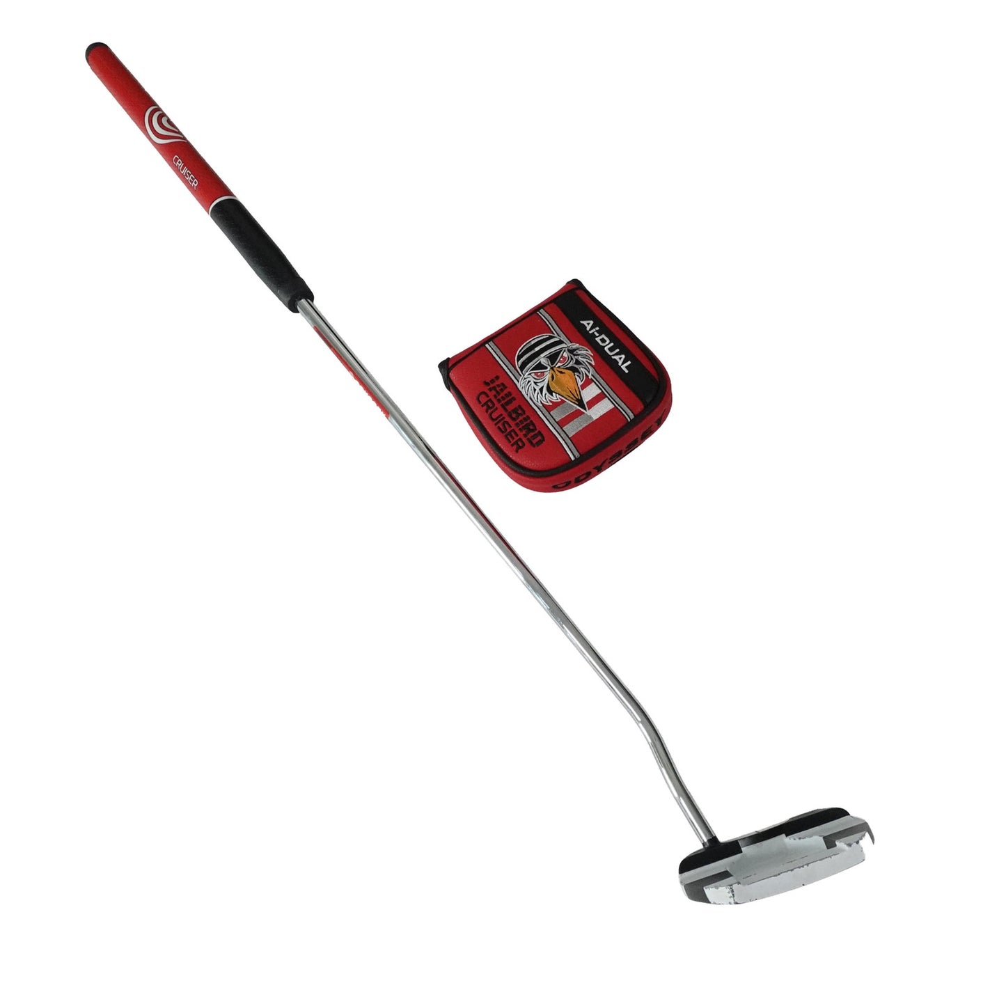 Odyssey Cruiser Jailbird Ai Dual 1/2 Ball Putter 37.5" RH w HC