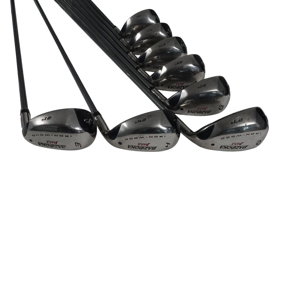 Tour Edge Bazooka JMax Iron Wood Set A Senior Flex Graphite 3-PW RH NEW GRIPS