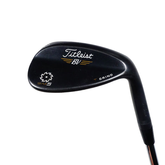 Titleist Vokey SM5 62 Degree 8 T Grind Lob Wedge Black Raw Steel 35" RH NEW GRIP