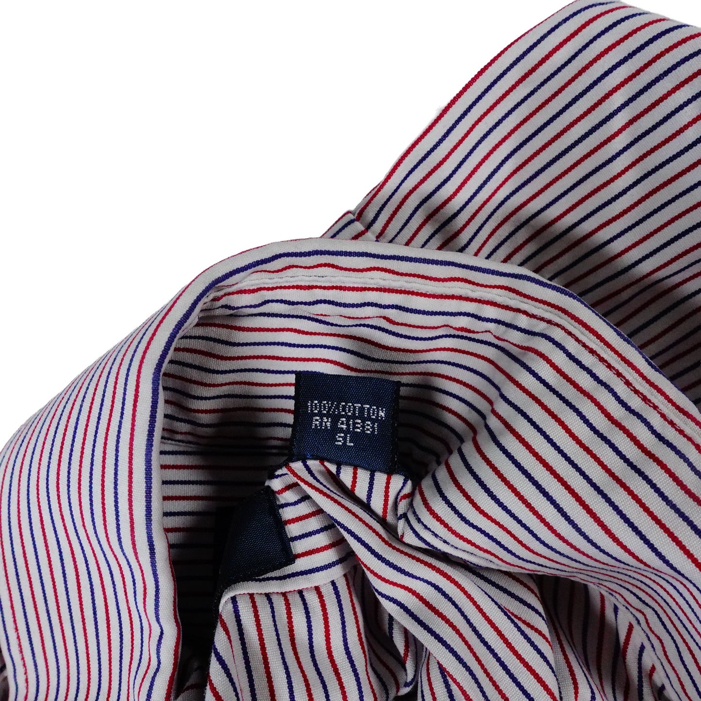 Ralph Lauren Regent Vintage Y2K 90s Striped Button Up Shirt Men's 17 34 35