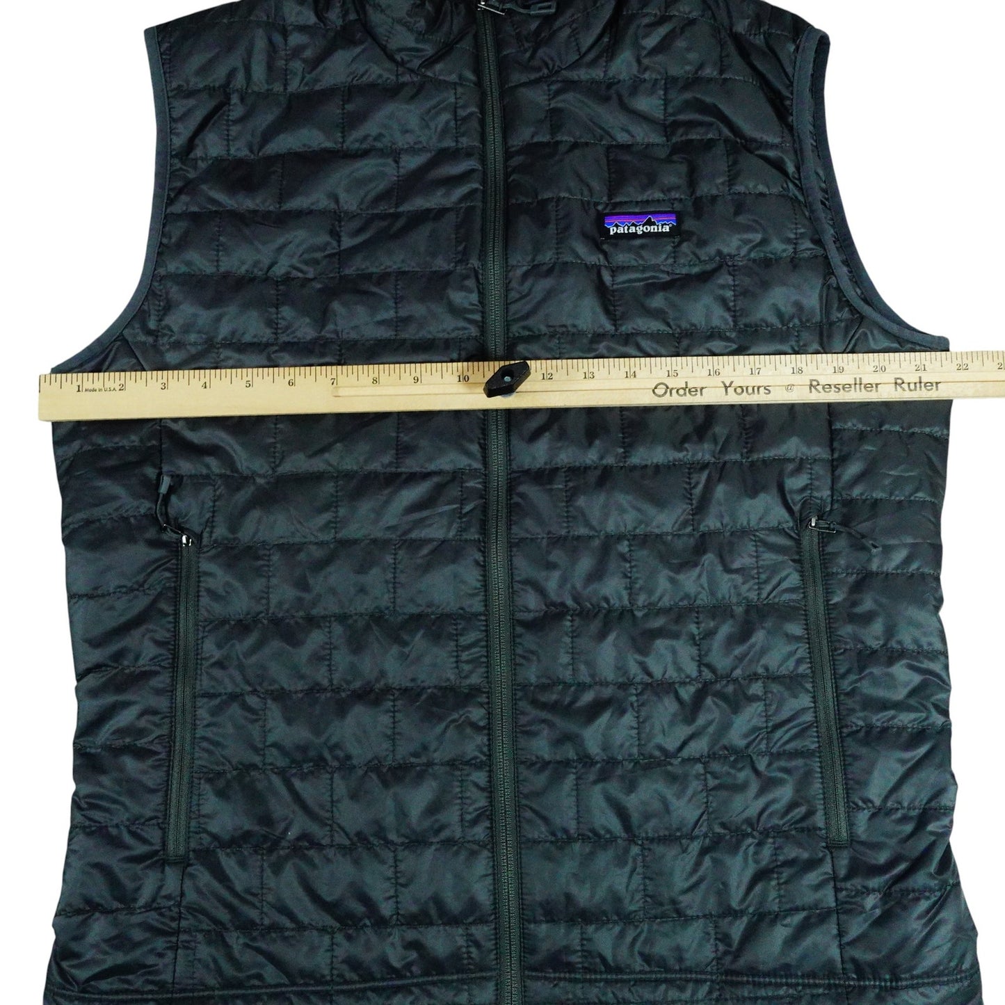 Patagonia Nano Puff Vest Puffer Jacket Paraloft Black Quilted Outdoors Mens Med