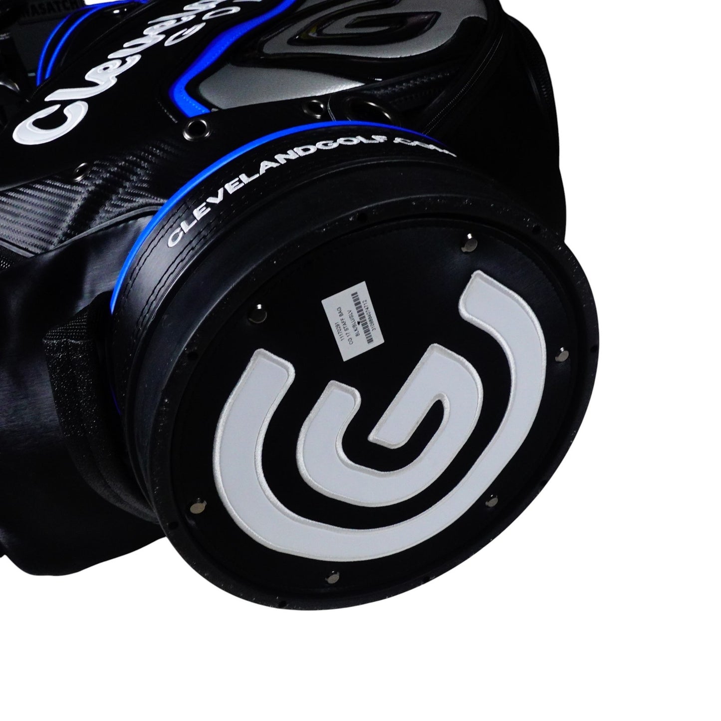 Cleveland Golf Staff Tour Bag Black Silver Blue White 6 Way NEW