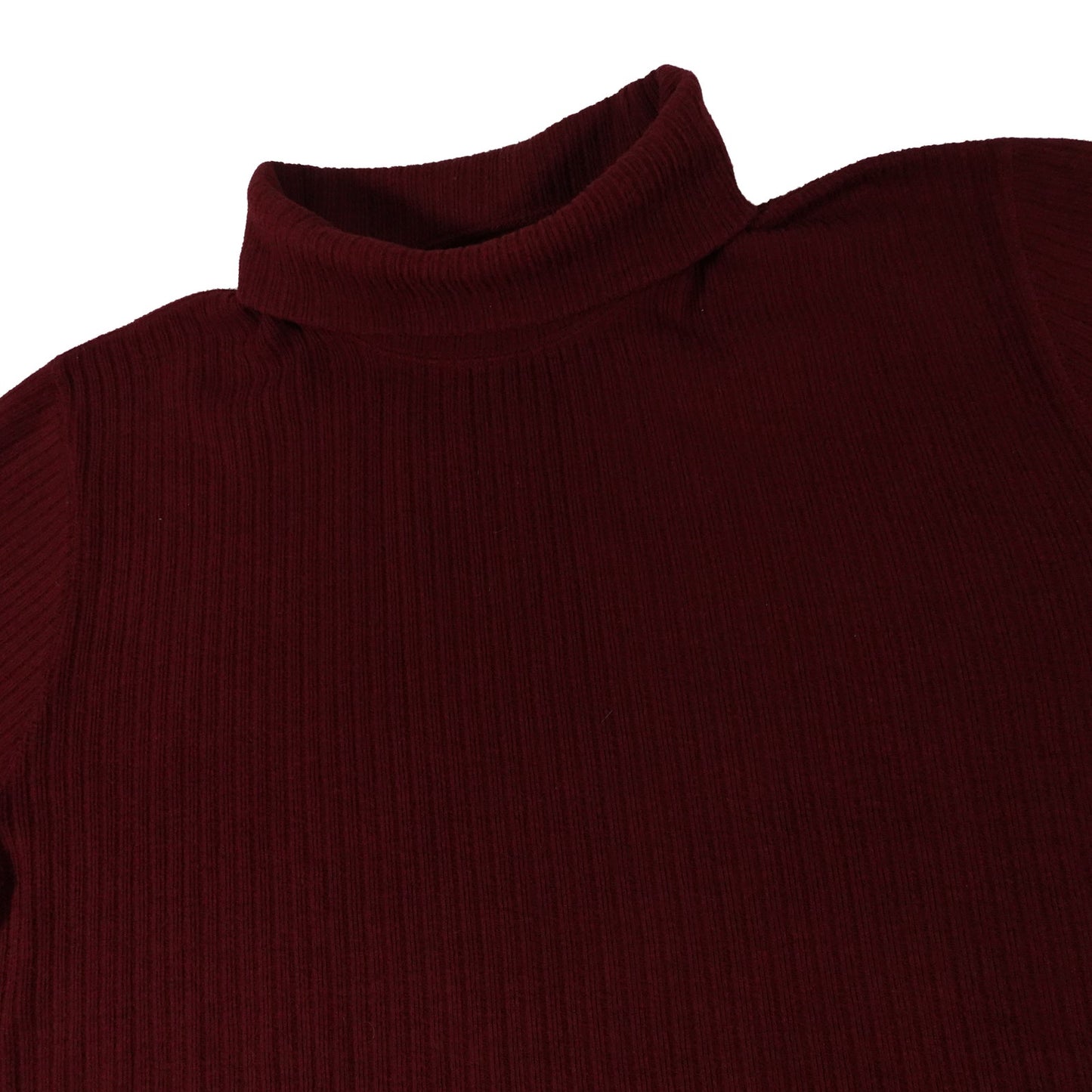 Abercrombie Fitch 92 Vintage Ribbed Maroon Turtle Neck USA Men's Large