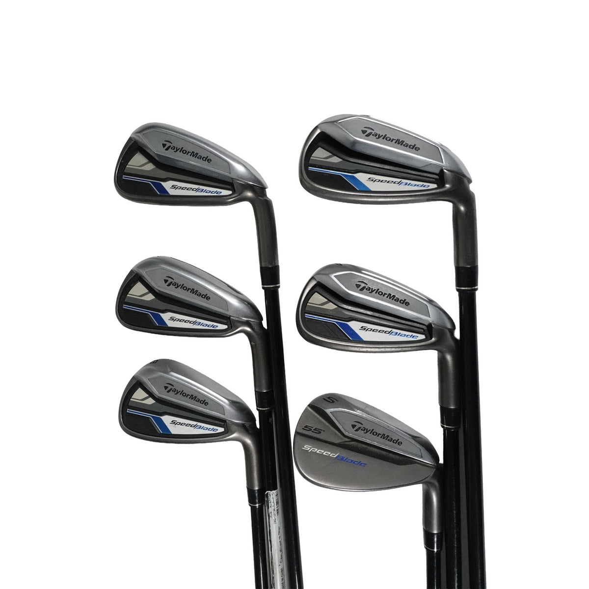 TaylorMade SpeedBlade Iron Set M Flex Senior Graphite 6-PW+SW NEW GRIPS
