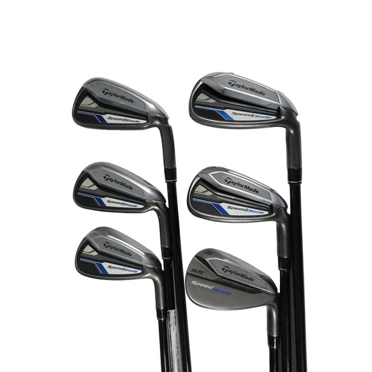 TaylorMade SpeedBlade Iron Set M Flex Senior Graphite 6-PW+SW NEW GRIPS