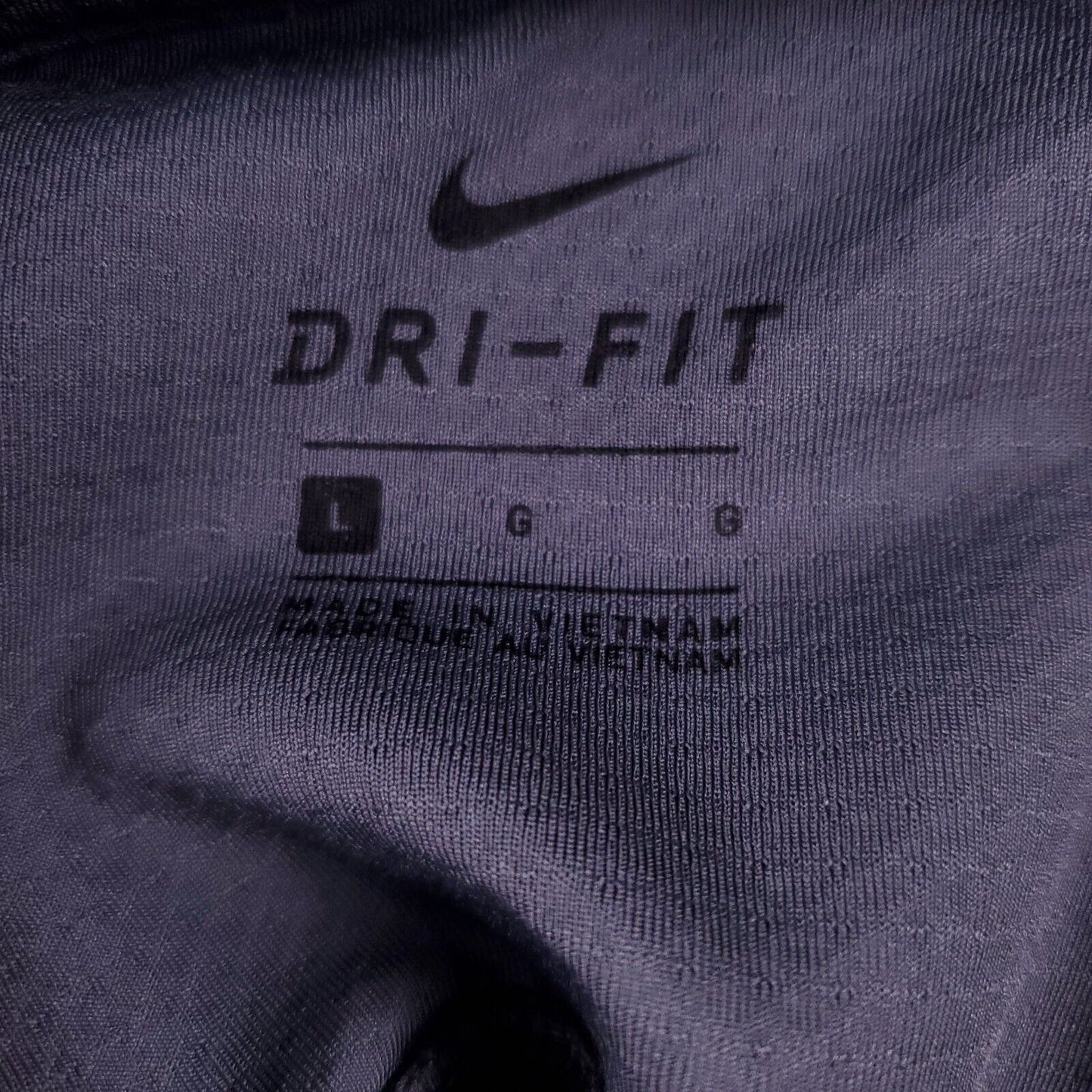 Nike Dri Fit Gray Long Sleeve 1/4 Zip Pullover Large