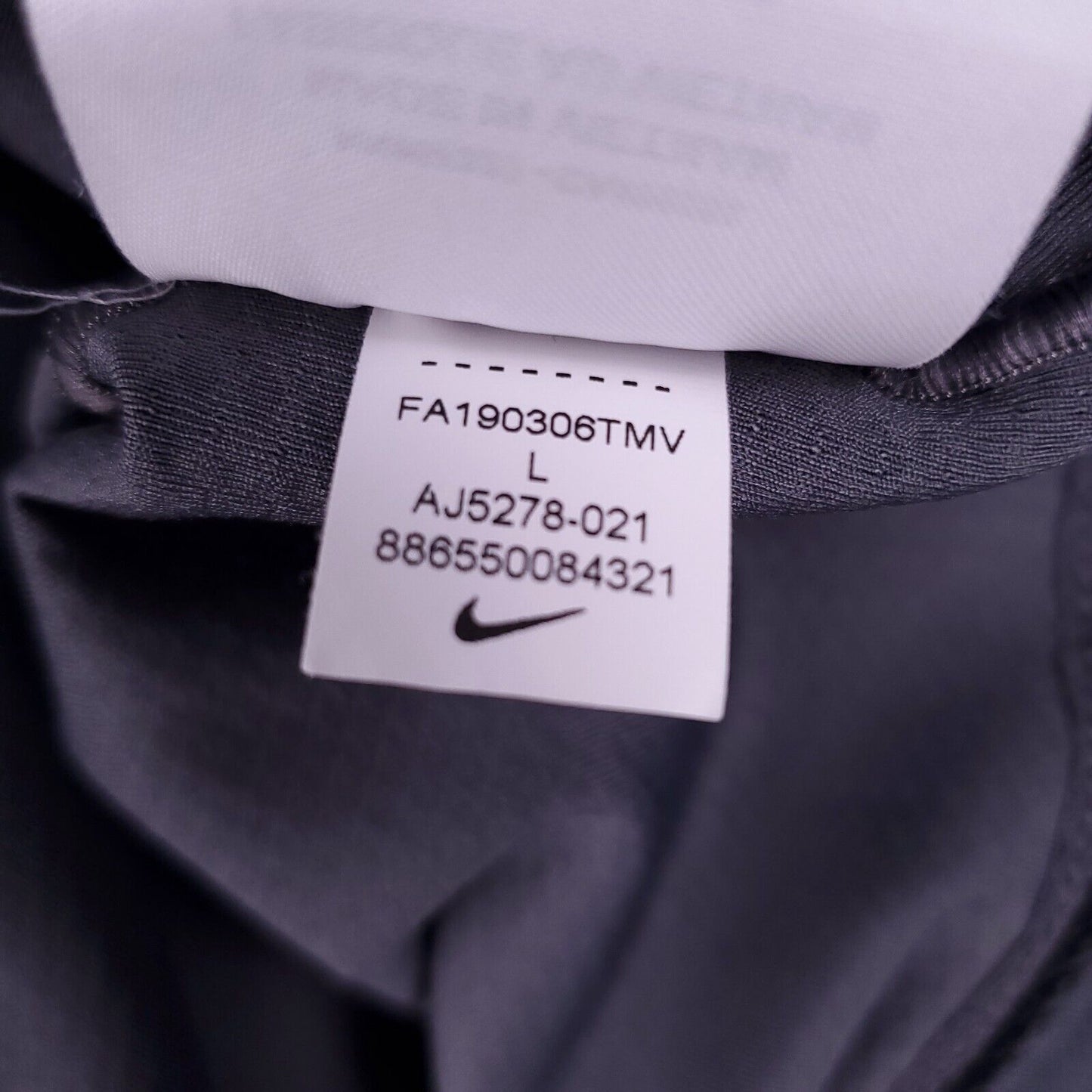 Nike Dri Fit Gray Long Sleeve 1/4 Zip Pullover Large